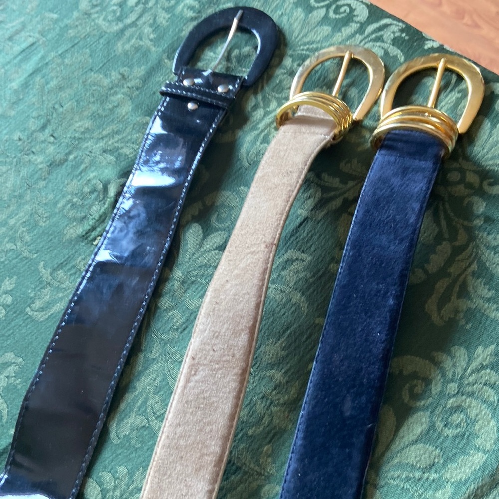 Leather Belts (3) Lot